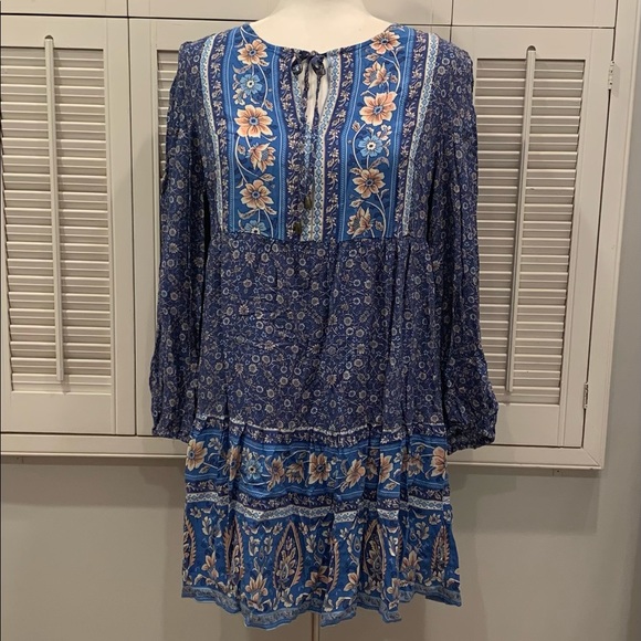 Floral Paisley Hippie Dress - Picture 4 of 8